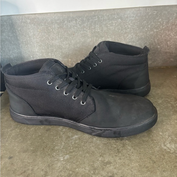 Black Timerlands Soft Suede And Fabric Men’s Shoe Size 11 Business / Casual - Picture 7 of 13